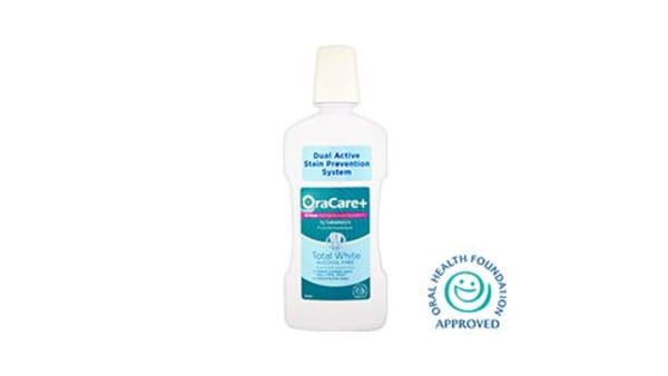 OraCare+ Total White Alcohol Free Fluoride Mouthwash