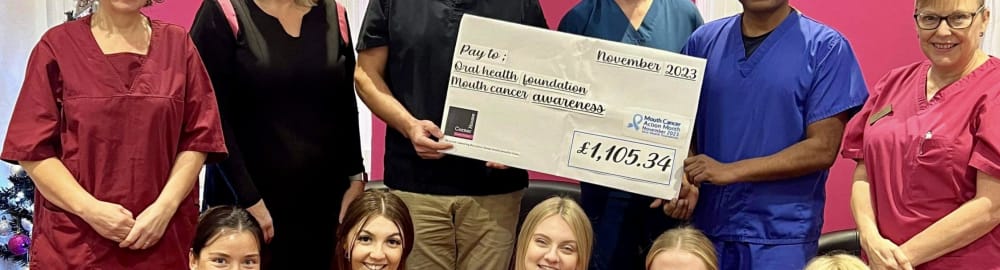 Norfolk dental practice raises &#163;1,000 for Mouth Cancer Action charity campaign