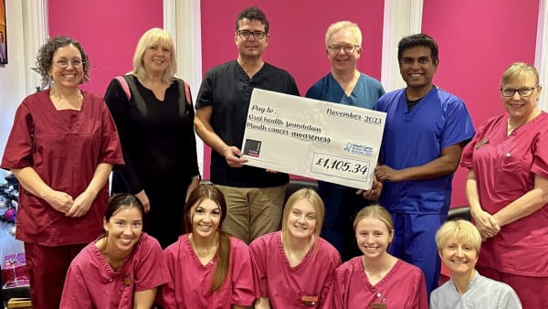 Norfolk dental practice raises £1,000 for Mouth Cancer Action charity campaign